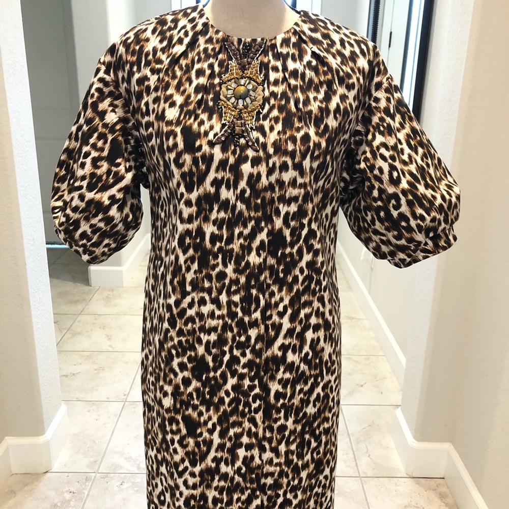 SoCa St. John Leopard Print Trench Coat- Sz P